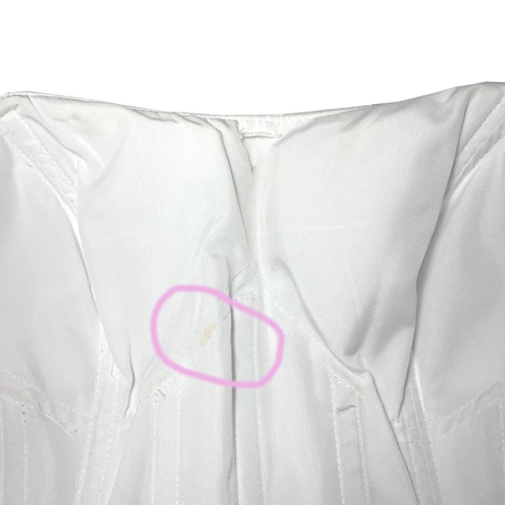 NWT GALINA SIGNATURE Strapless Mermaidcore Wedding Dress With Beaded Fri… - Picture 16 of 16
